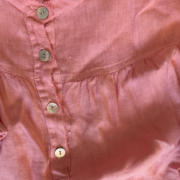 Pink Button-Up Blouse - Picture 3 of 4